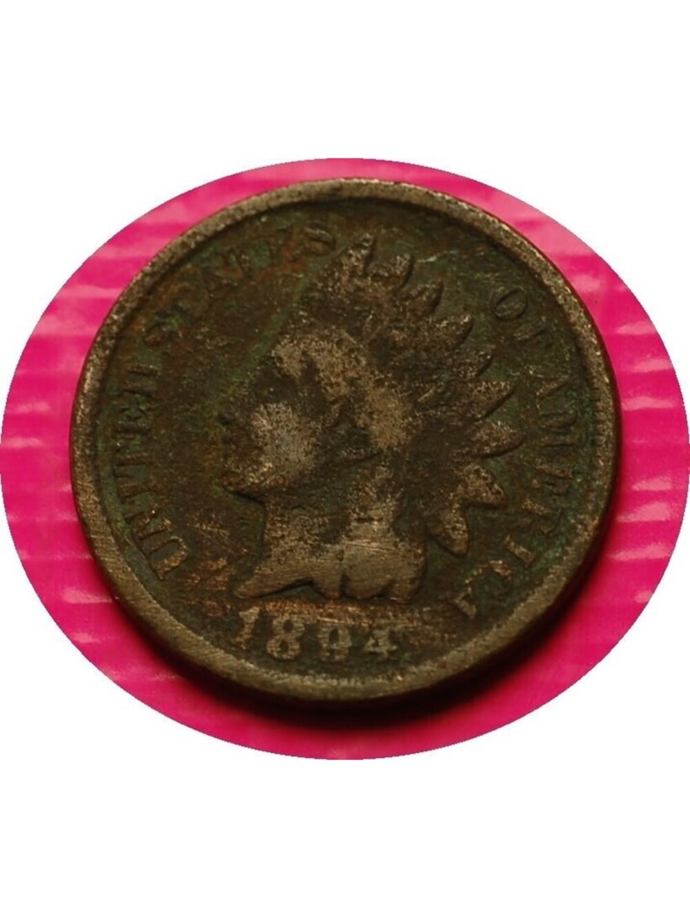 W418 1894 Indian Head Cent Penny 1c - Check Out Our Store old coin money collect